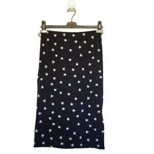 *NEW* XHILARATION Black and White Star Pencil Skirt Size Small